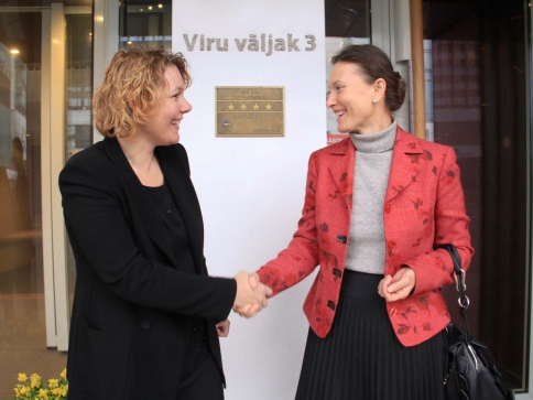 Z leva: Hotelstars Union prezidentka Gabriella Esselbrugge a Renata Martinčič, generální ředitelka slovinského Z leva: Hotelstars Union prezidentka Gabriella Esselbrugge a Renata Martinčič, generální ředitelka slovinského