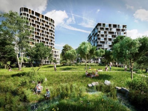 Zahájena výstavba 800 bytů v Praze, foto: metrostav.cz Zahájena výstavba 800 bytů v Praze, foto: metrostav.cz