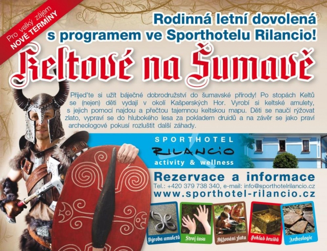 Rodinná letní dovolená s programem pro děti na Sporthotelu Rilancio, Kašperské Hory, Šumava