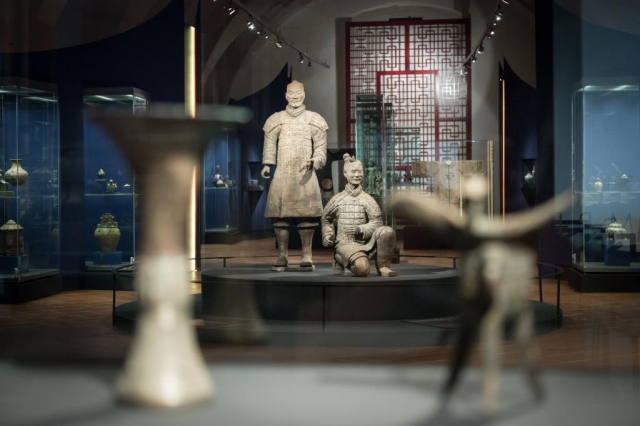 Výstava starého čínského umění v Císařské konírně Pražského hradu, foto Milan Marenčák