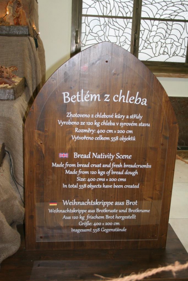 Na Ministerstvu zemědělství je vystaven unikátní betlém z chleba, foto MZe