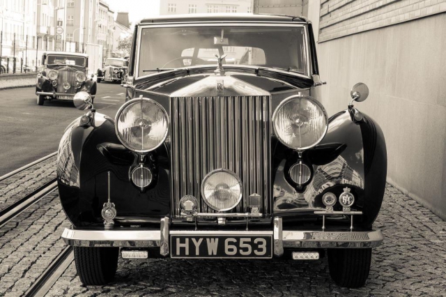 Národní technické muzeum vystavuje luxusní historické vozy Rolls-Royce a Bentley, foto František Hulec, NTM