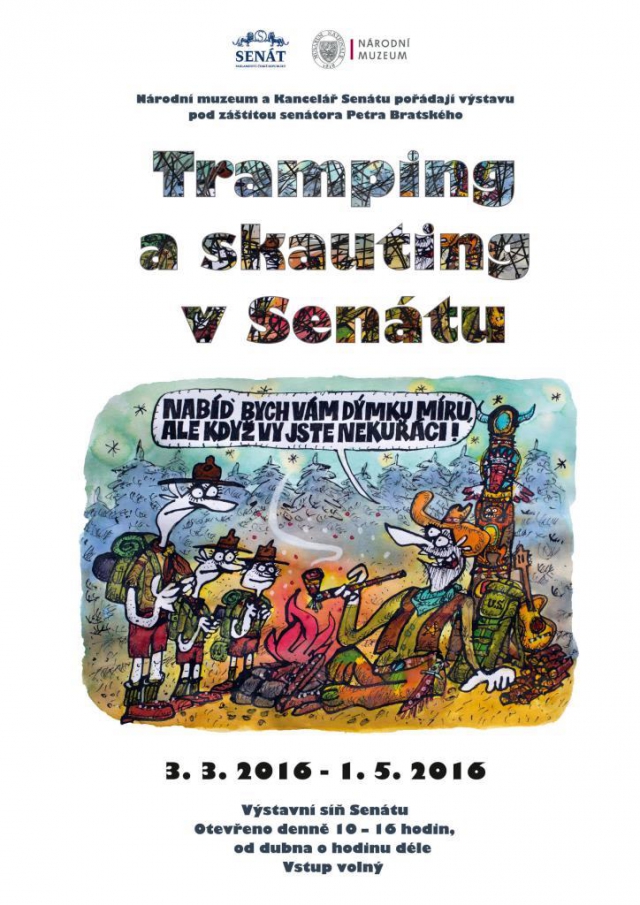Nová výstava v Senátu mapuje tramping a skauting 