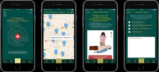 Nová mobilní aplikace pomůže záchranářům lokalizovat místo nehody. 