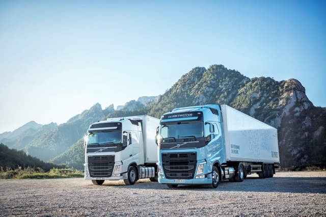 Volvo Trucks s plynovým pohonem produkují méně emisí CO2, foto AB Volvo
