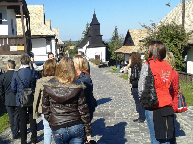 chráněné domy světového dědictví ve vesnici Hollókő