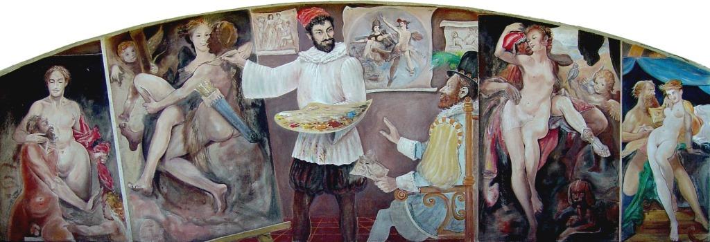 Zajímavostí hotelu a restaurantu je originální obrazová výzdoba z rudolfínského období malovaná mistrem štětce Milanem Víškem z Prahy 8.