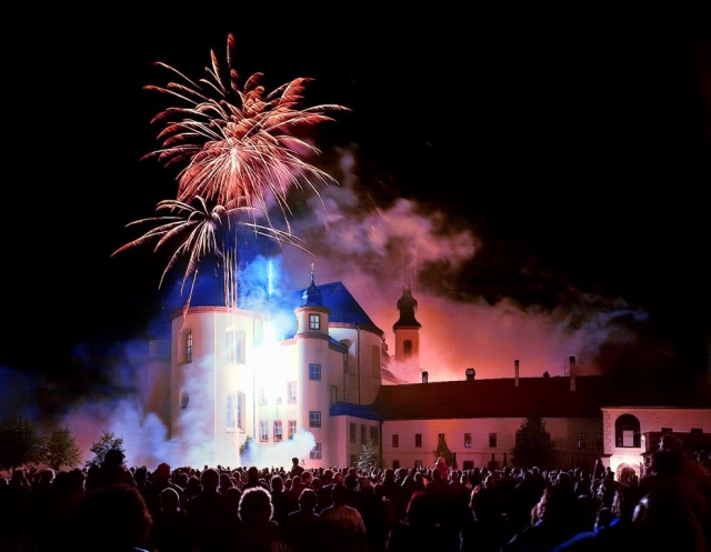 Novoroční ohňostroj v Litomyšli, foto Město Litomyšl