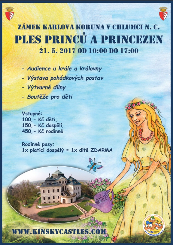 Ples princů a princezen na zámku Karlova Koruna