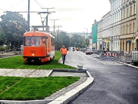 Tramvaje se vrací do ulice U Výstaviště/ÚMČ Praha 7