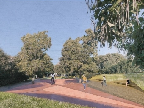 Revitalizace Sadů Bratří Čapků začíná/ ÚMČ Praha 2