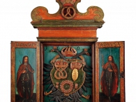 Vývěsní štít cechu pekařů Malé Strany, Praha, 1665, obnoveno 1839, foto Muzeum hlavního města Prahy