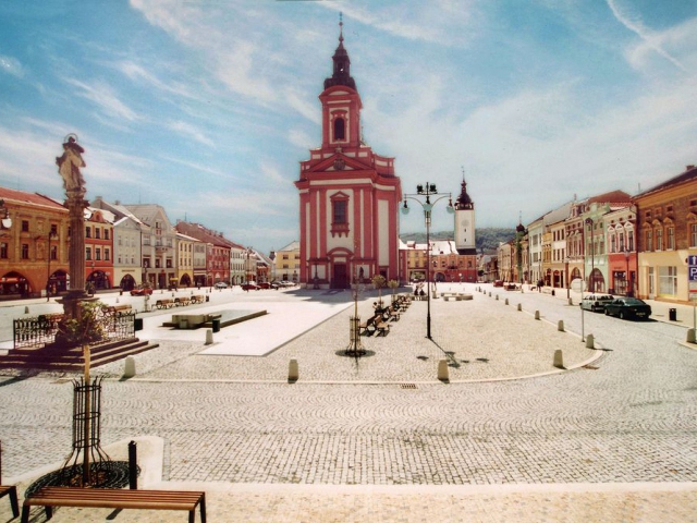 Moravská brána, město Hranice, náměstí foto Milan Mráz