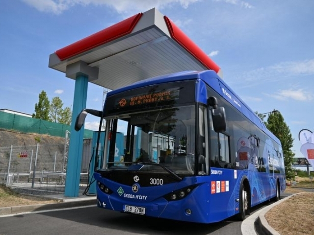 Vodíkový autobus Škoda H’CITY Foto: DPP, Petr Hejna
