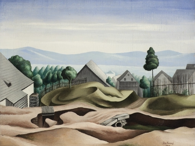 Jan Zrzavý, Krucemburk U tří křížů, 1923 / Národní galerie Praha