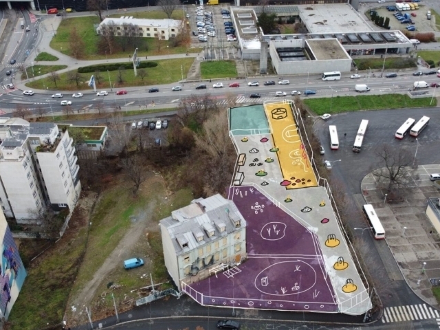 U Nádraží Holešovice vzniká herní prostor/ ÚMČ Praha 7