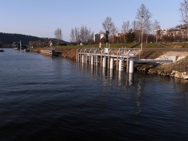 Vzniklo nové čekací stání pro malá plavidla v Praze/ MD ČR Vzniklo nové čekací stání pro malá plavidla v Praze/ MD ČR