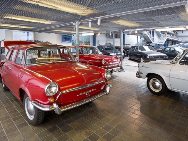 Dne 24. června 2014 byla v expozici dějin dopravy Národního technického muzea návštěvníkům zpřístupněna výstava, připomínající padesát let od zahájení výroby automobilu Škoda 1000 MB, foto Národní technické muzeum Praha