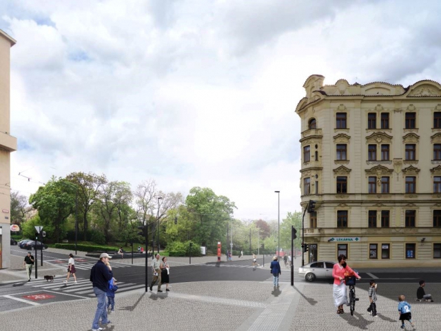 Architekti navrhli bezpečnější a výstavnější Vinohradskou ulici, foto IPR Praha