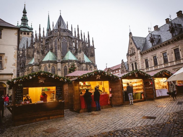 Na Pražském hradě se konají vánoční trhy, foto ASTACUS, s.r.o.