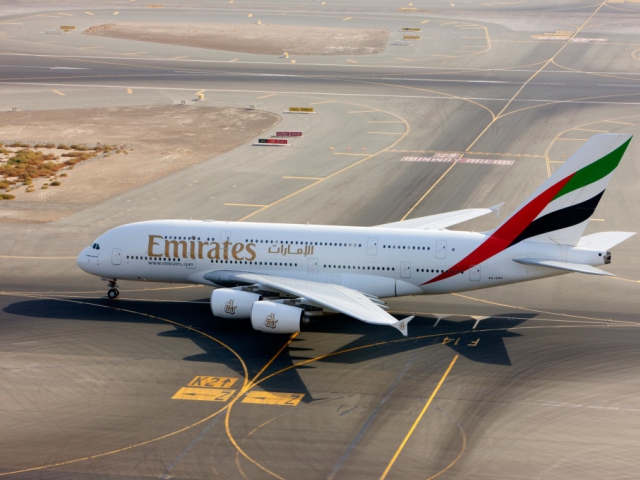 Společnost Emirates bude denně létat do Prahy s letadlem A380, foto Emirates