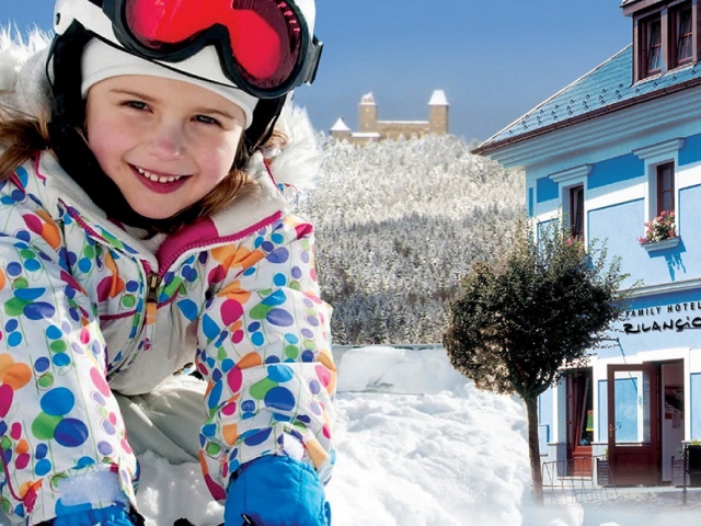 Zimní dovolená na Šumavě spojená s odpolední lyžařskou školou