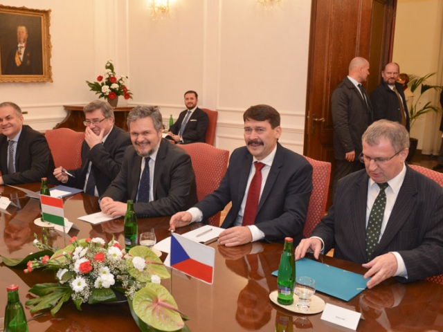 Uskutečnila se oficiální návštěva prezidenta Maďarska v České republice, foto: Parlament ČR.