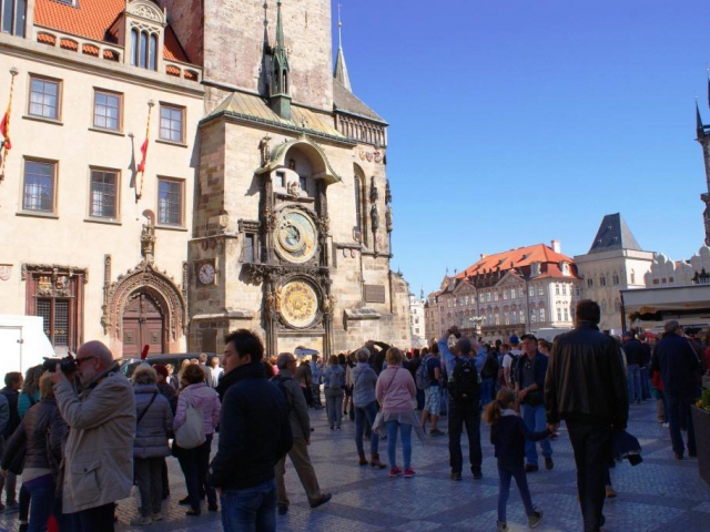 Staroměstský orloj se na několik měsíců zastaví, foto: Praha Press.