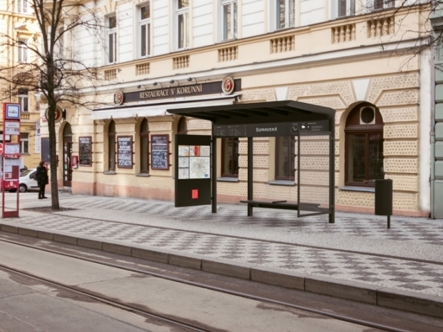 Praha má nový design zastávek MHD, foto: IPR Praha