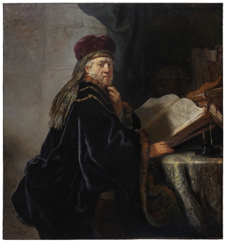 Rembrandt van Rijn, Učenec v pracovně, 1634, foto: Národní galerie Praha