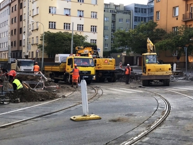DPP prodlouží tramvajovou trať ke stanici metra Pankrác, foto: DPP