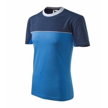 Colormix tričko unisex azurově modrá