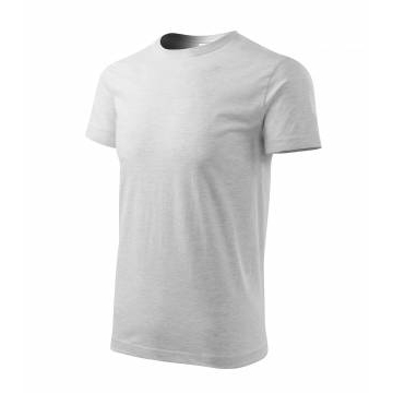 Heavy New tričko unisex světle šedý melír