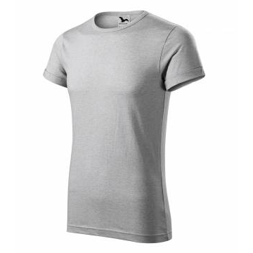 Fusion tričko pánské stříbrný melír