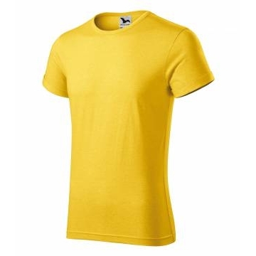 Fusion tričko pánské žlutý melír