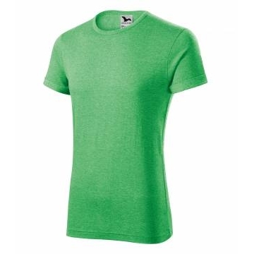 Fusion tričko pánské zelený melír