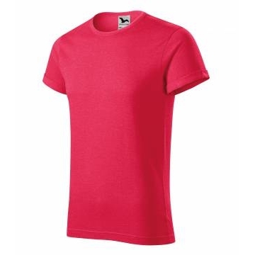 Fusion tričko pánské červený melír