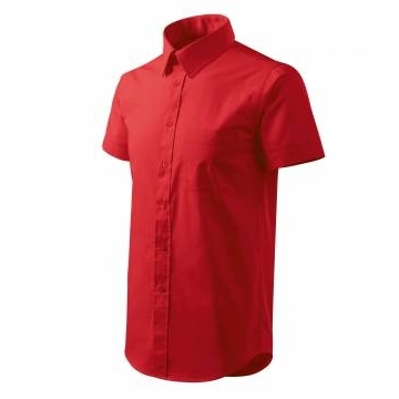 Shirt short sleeve/Chic košile pánská červená