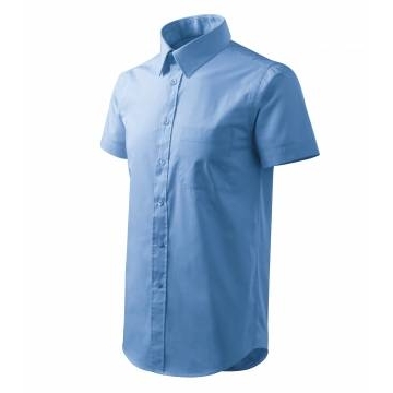 Shirt short sleeve/Chic košile pánská nebesky modrá