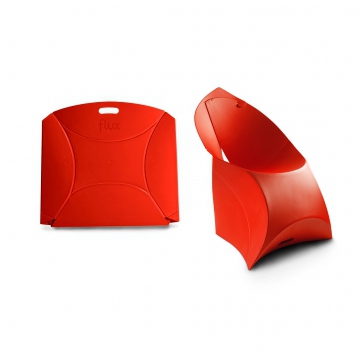 Židle - skládací - červená
