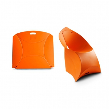 Židle - skládací - oranžová