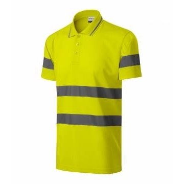 HV Runway polokošile unisex reflexní žlutá