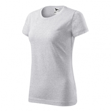 Basic tričko dámské světle šedý melír
