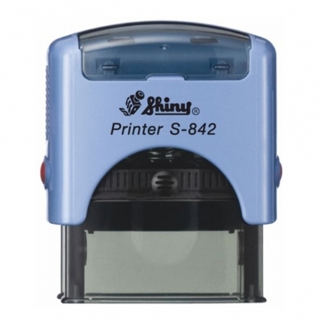 New Printer Line 38x14mm - modré razítko