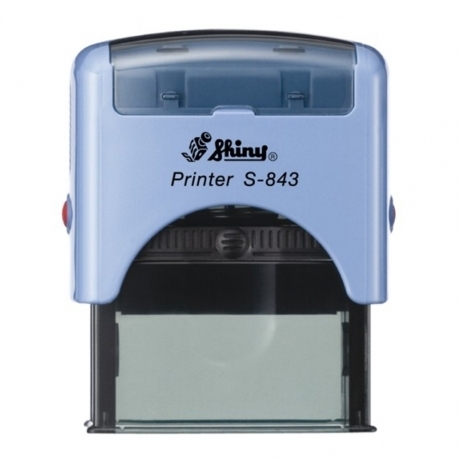 New Printer Line 47x18mm - modré razítko