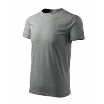 Basic tričko pánské tmavě šedý melír