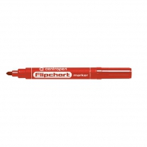 Popisovač na flipcharty Centropen - červená kulatá