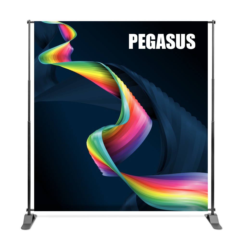 Pegasus BLACK - nastavitelná prezentační stěna